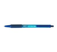Stylo bille Bic Softfeel bleu rétractable pointe 1 mm - écriture moyenne