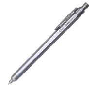 Stylo bille gel GS01, argenté, pointe de 0,5 mm, en aluminium