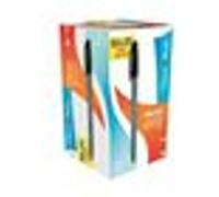Paper-Mate Stylo bille InkJoy 100 à capuchon - pointe moyenne 1,0 mm noir - Lot de 100 (20 gratuits)