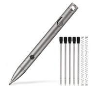 Stylo-bille KP00 Titan, mécanisme à ressort, pointe fine, compact