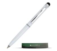 Stylo-bille Monteverde USA Poquito - Blanc nacr | Stylo-bille compact en m tal avec stylet capacitif | Rechargeable avec les recharges mini-bill