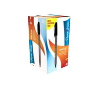 Paper Mate InkJoy 100 Cap Ultra Stylo Bille Pointe Fine Noir Lot de 50