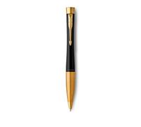 Stylo-bille parker urban core twist noir mat pointe m attributs dores
