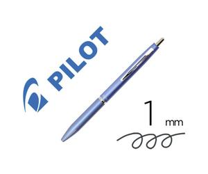 Stylo-bille pilot acro 1000 retractable pointe moyenne 1mm encre noire rechargeable coloris bleu clair avec coffret