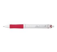 Pilot Stylo bille rétractable Acroball Pure White BeGreen – pointe moyenne – Rouge