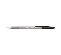 Stylo-bille pilot bp-s écriture moyenne 0.5mm encre douce pointe indéformable rechargeable corps translucide noir