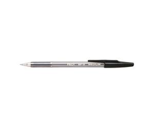 Stylo-bille pilot bp-s écriture moyenne 0.5mm encre douce pointe indéformable rechargeable corps translucide noir