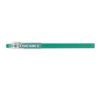 PILOT Lot de 3 Stylos Bille à Capuchon KLEER Effaçable Pointe Moyenne Vert
