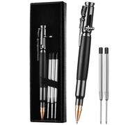 Stylo-bille rétractable, avec 5 recharges, présenté dans une boîte cadeau, stylo-bille pour signatures, pointe de 1 mm