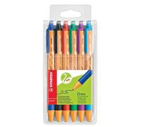 Stylo Bille Rétractable - STABILO - POINTBALL - 0,5 mm - Couleurs Assorties - Non Rechargeable