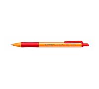 STABILO pointball - Stylo bille - Lot x 10 stylos à bille rechargeables -Rouge