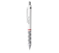 rOtring Stylo bille Tikky rétractable — pointe 1 mm, grip caoutchouc, corps blanc