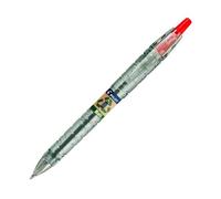 Stylo bille rouge Pilot B2P Ecoball rétractable pointe 1 mm