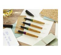 Stylo bille Stabilo Grow à capuchon pointe 0,5 mm - Encre bleue