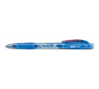 Stylo-bille stabilo marathon retractable autonomie xxl 5,5kmrechargeable pointe moyenne grip antiderapant coloris bleu