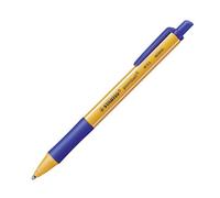 Stylo bille Stabilo Pointball rétractable pointe 2.5 mm - écriture large - bleu