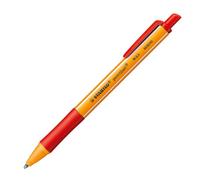 Stylo bille Stabilo Pointball rétractable pointe 2.5 mm - écriture large - rouge