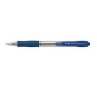 Pilot Supergrip Neon XS, ballpoint pen (bleu, Bleu) - 0.7mm, ultra fine point, ergonomic grip, ambidextrous, office, classroom, school
