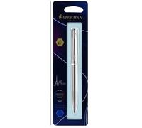 Waterman Stylo bille Allure – Chromé, pointe moyenne, encre bleue, coffret cadeau