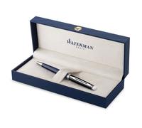 Stylo bille - Waterman - Hemisphere - Laque noire et bleue - Plaqué palladium - Séchage rapide