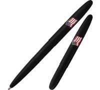 Stylo Bullet Space, noir mat avec emblème du drapeau américain (#600BAF)