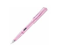 Lamy safari lightrose - Stylo Plume avec grip ergonomique et plume acier poli en taille F - matière plastique robuste ASA - avec cartouche bleue T 10 - Droitier