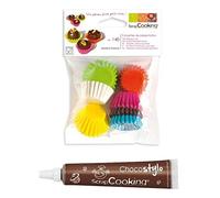 Stylo chocolat + 140 mini caissettes à cupcakes