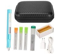 Stylo de Fer À Souder USB 100-240V, Stylo de Fer À Souder Électrique Portable, Affichage Numérique LCD, avec 5 Têtes de Remplacement Multiples pour Les Amateurs de Bricolage À la Maison