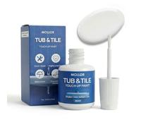 Stylo de retouche blanc semi-brillant pour baignoire, écailles, taches, fissures sur baignoire, porcelaine, émail et toilettes, 45 ml (blanc)