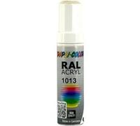 Stylo de retouche peinture acrylique - Blanc - RAL 1013 - Tous supports - Duplicolor