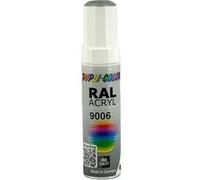 Stylo de retouche peinture acrylique - Gris aluminium - RAL 9006 - Mat - Tous supports - Duplicolor