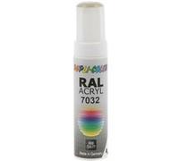Stylo de retouche peinture acrylique - Gris silex - RAL 7032 - Brillant - Tous supports - Duplicolor