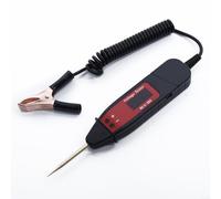 Stylo de test de tension automobile numérique LCD testeur de circuit électrique Sonde avec lumière LED pour réparation de voiture 5-36 V Portée 1,65 m Ligne à ressort