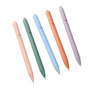 Stylo D'écriture Lisse À Séchage Rapide, 5 Pièces, Type Presse, Couleur Bonbon, Encre Gel Mécanique