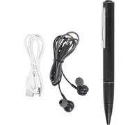 Stylo D'enregistrement Vocal,Enregistrement à Un Bouton Mini Enregistreur Vocal Numérique Appareil D'enregistrement de Poche Prend en la Lecture MP3 Grande capacité (64 Go).[V535]