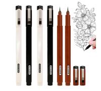 Stylo Dessin Lot De 6 Marqueurs D'écriture À Séchage Rapide Imperméables À | Feutres à Pointe Fine Journaling Artiste Débutant Étudiant Classe Projet Scolaire Travail