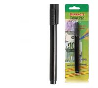 Stylo détecteur de contrefaçon avec lumière UV - Testeur de faux billets 2 en 1 pour billets de banque en papier et polymère - Marqueur de chèque de monnaie portable avec lumière noire pour la