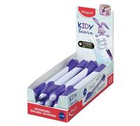 Stylo Effaçable Kidy Learn - Maped - Animaux Lapin, Gomme intégrée, Rechargeable, Boîte de 12
