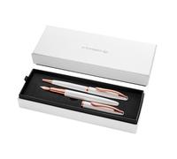 Stylo et Stylo Plume Pelikan Jazz Noble Elegance Or Perlé Blanc Set 2 pièces