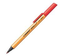 Stylo feutre Greenpoint Stabilo à capuchon pointe 0,8 mm - écriture moyenne rouge