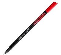 BIC Stylo feutre Intensity – pointe fine – corps noir verni – rouge – lot de 12 unités