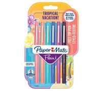 Stylo feutre Paper Mate Flair Tropical écriture moyenne - Pochette de 6