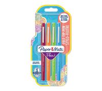 Stylo feutre Papermate Flair couleurs assorties 1 mm - Pochette de 4