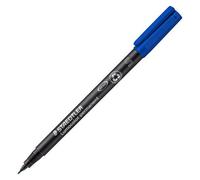 Stylo feutre permanent Staedtler Lumocolor "dry safe" 0,4 mm - bleu