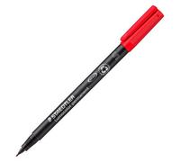 Stylo feutre permanent Staedtler Lumocolor "dry safe" 0,4 mm - rouge