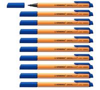 Stylo feutre - STABILO GREENpoint - Lot x 10 stylos feutre pointe moyenne - Bleu