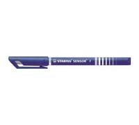 Stylo feutre Stabilo Sensor à capuchon pointe 0,3mm - bleu