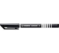 Stylo feutre - STABILO SENSOR M - 1 stylo-feutre pointe moyenne - Noir