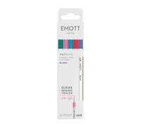 Stylo feutre Uni Ball EMOTT Candy Pop écriture fine - Pochette de 5 couleurs assorties