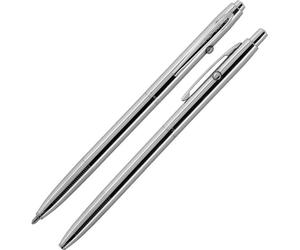 Stylo FisherSpacePen Shuttel chromé, recharge à pression
